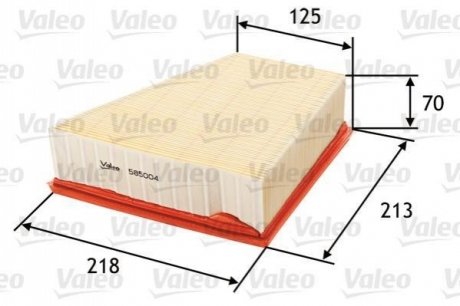 Фільтр повітряний VALEO 585004 (фото 1)