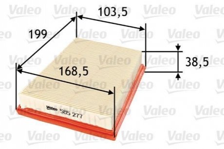 Фільтр повітряний VALEO 585277