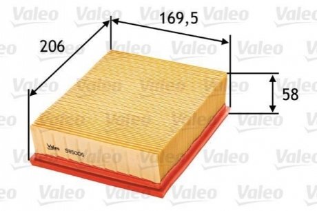 Фільтр повітряний VALEO 585006