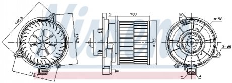 Вентилятор салону NISSENS 87311