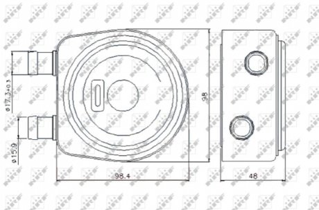 Радіатор масляний NRF 31247