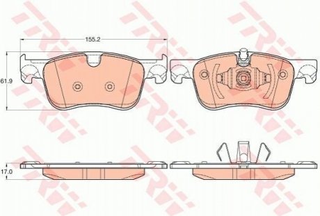 Гальмівні колодки TRW GDB2062