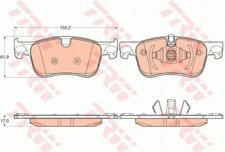 Гальмівні колодки TRW GDB2062