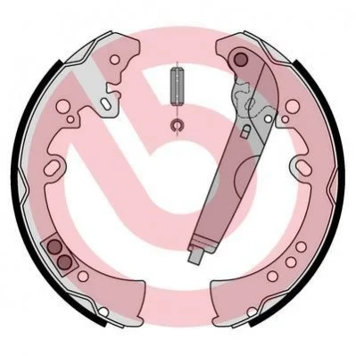 Гальмівні колодки барабанні BREMBO S83570 (фото 1)