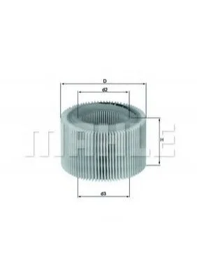 Фільтр повітряний MAHLE / KNECHT LX718 (фото 1)