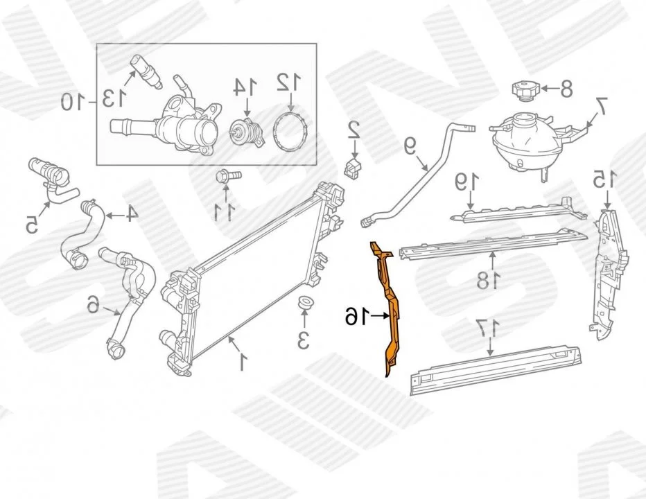 Дефлектор повітряний JEEP COMPASS, 17 - SIGNEDA PCR33311AR (фото 1)