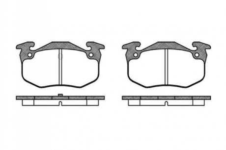 Гальмівні колодки WOKING P044350