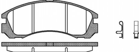 Гальмівні колодки WOKING P254332