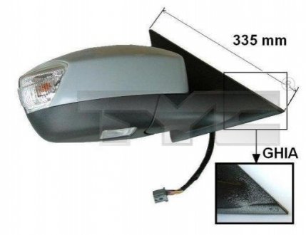 Дзеркало зовнішнє TYC 3100120