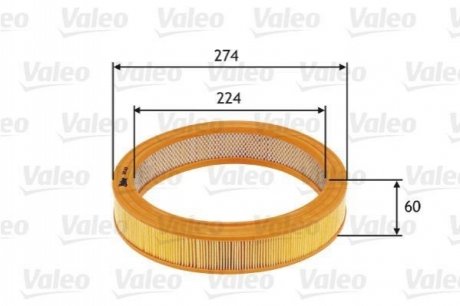 Фільтр повітряний VALEO 585619