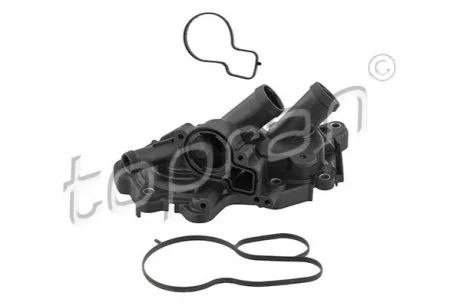 Корпус термостата AUDI A1, A1 CITY CARVER, A3, A4 B9, A5, Q2, Q3 CUPRA FORMENTOR SEAT ALHAMBRA, ARONA, ATECA, IBIZA IV, IBIZA IV ST, IBIZA V, LEON, LEON SPORTSTOURER, LEON ST 1.0-1.6 04.11- TOPRAN / HANS PRIES 638758