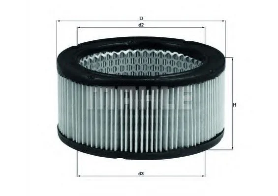 Фільтр повітряний MAHLE / KNECHT LX213 (фото 1)