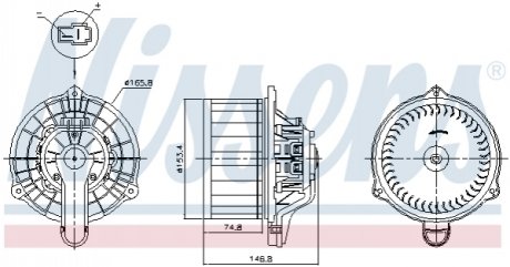 Вентилятор салону NISSENS 87815