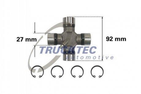 Крестовина, 27x92 TRUCKTEC 0234043