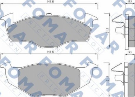 Гальмівні колодки FOMAR FO682581