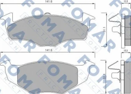 Гальмівні колодки FOMAR FO682581