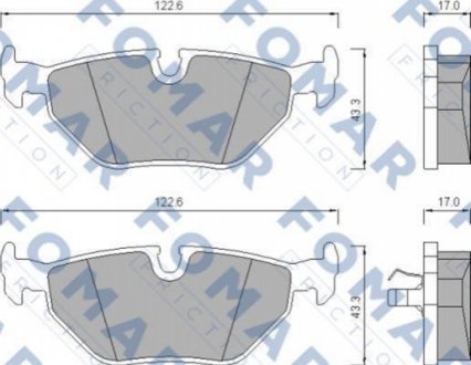 Гальмівні колодки FOMAR FO476581