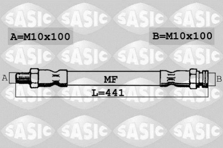 Шланг гальмівний SASIC 6600024