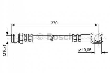 Шланг гальмівний BOSCH 1987481094