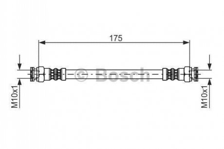 Шланг гальмівний BOSCH 1987476012