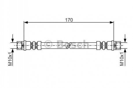 Шланг гальмівний BOSCH 1987476010