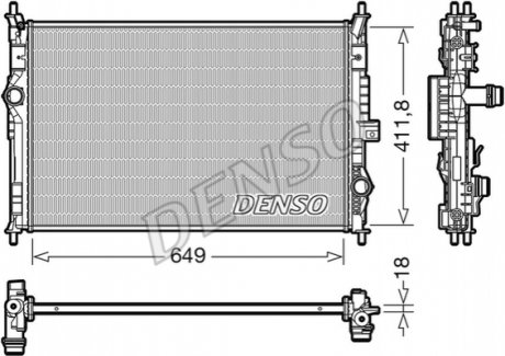 Радіатор двигуна DENSO DRM21103