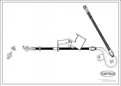 Гальмівний шланг CORTECO 19034954