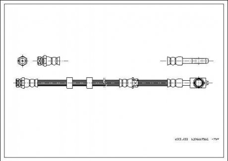 Шланг гальмівний CORTECO 19031632