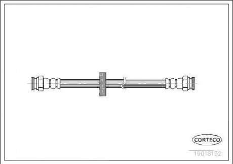Шланг гальмівний CORTECO 19018132