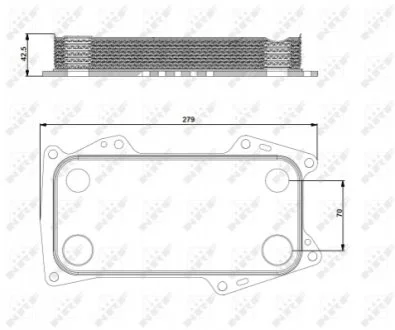 Радіатор мастила NRF 31203