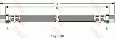 Шланг гальмівний TRW PHA358