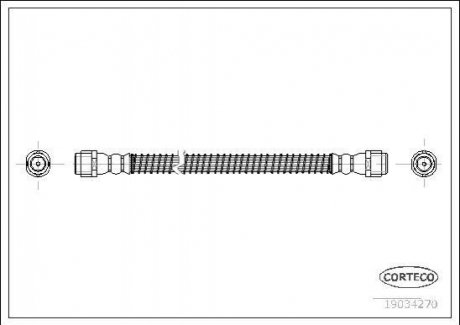 Шланг гальмівний CORTECO 19034270