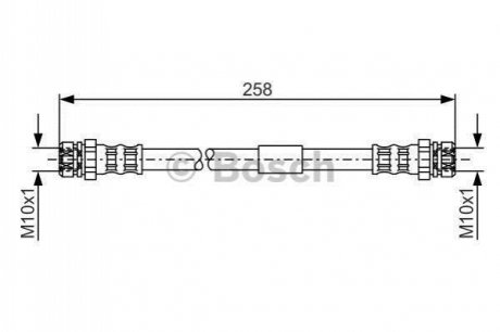 Шланг гальмівний BOSCH 1987481369