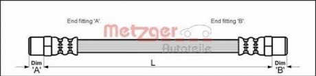 Шланг гальмівний METZGER 4110594