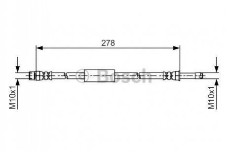 Шланг гальмівний BOSCH 1987481617