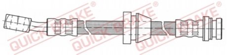 Шланг гальмівний QUICK BRAKE 58919