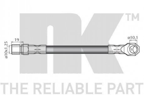 Шланг гальмівний NK 852343