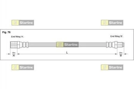 Гальмівний шланг STARLINE HAAA12041