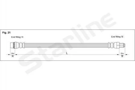 Гальмівний шланг STARLINE HADA1271
