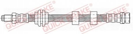 Шланг гальмівний QUICK BRAKE 32986