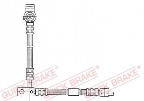 Шланг гальмівний QUICK BRAKE 59994