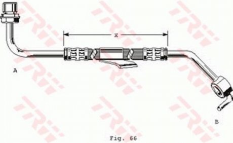 Шланг гальмівний TRW PHD249