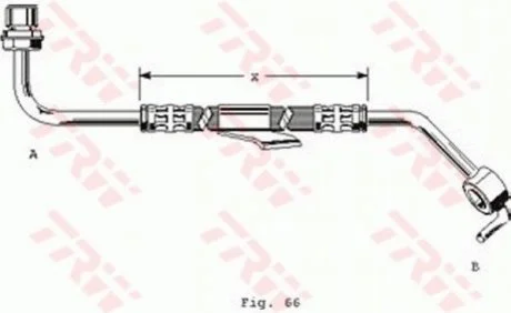 Шланг гальмівний TRW PHD249