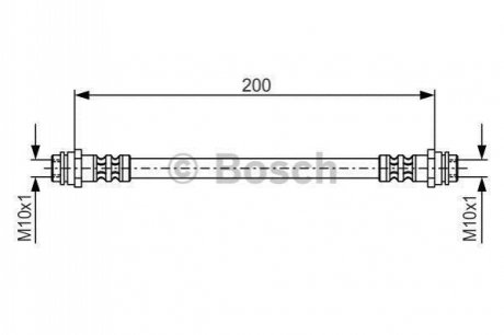 Шланг гальмівний BOSCH 1987476946