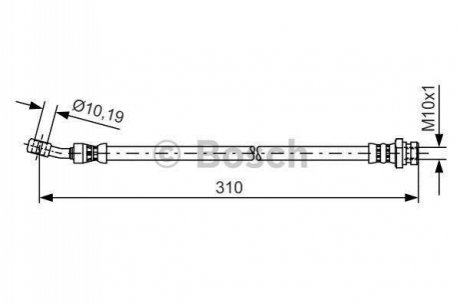Шланг гальмівний BOSCH 1987481417
