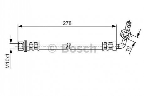 Шланг гальмівний BOSCH 1987476127