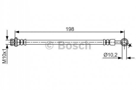 Шланг гальмівний BOSCH 1987481712