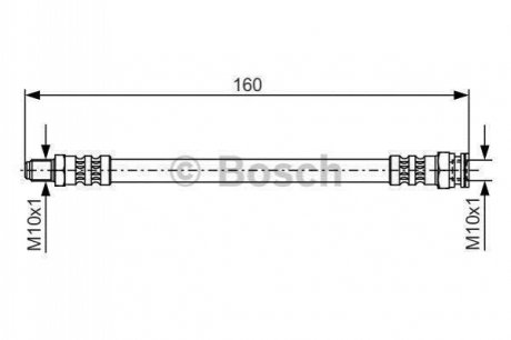 Шланг гальмівний BOSCH 1987476629