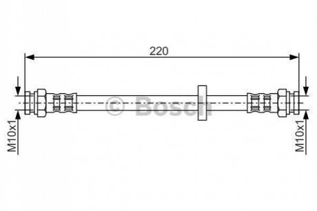 Шланг гальмівний BOSCH 1987476633