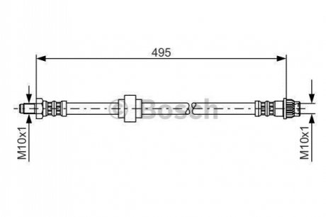 Шланг гальмівний BOSCH 1987476953